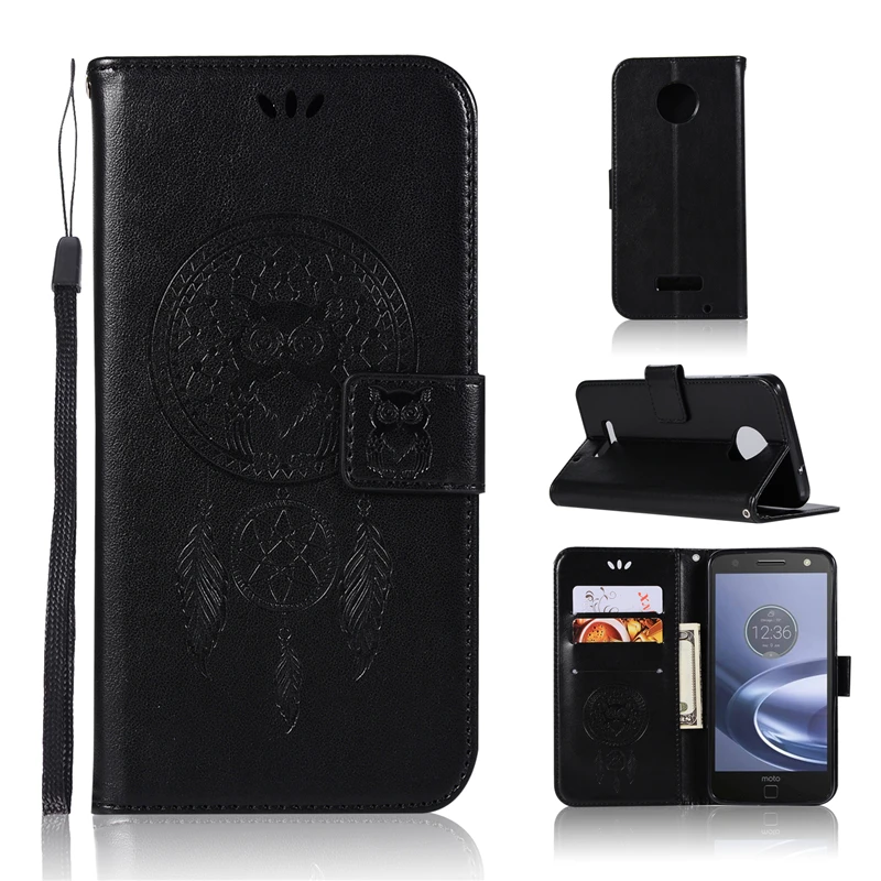 For Cover Motorola MOTO Z Force Case Dreamcatcher Leather Flip for Wallet ZForce Phone | Мобильные телефоны и аксессуары