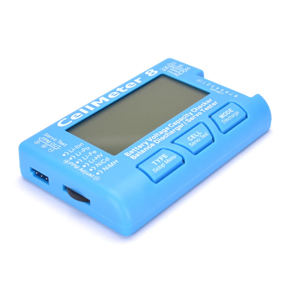 CellMeter 8 Многофункциональный цифровой силовой сервотестер 2 S для Li Po lon Fe NiCd NiMH RC