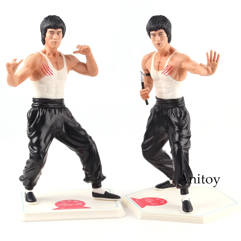 Kung Fu Star Bruce Lee Doll PVC Action Figure Collectible Model Toy 26cm