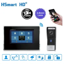 7 inch Wireless WiFi Smart IP Video Doorphone Villa Intercom System Touch LCD 1200TVL Outdoor Camera Video Doorbell APP Unlock 7 inch lcd 700tvl ir camera wireless wifi ip video doorphone video intercom doorbell support ios android ipad smart phone tablet