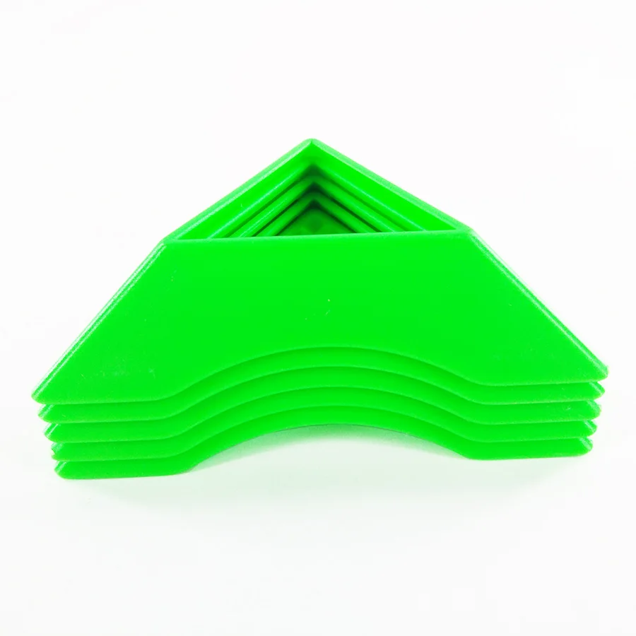 5 шт. пластиковые ABS быстрые магические кубики База держатель стенд красочный магический куб Acc обучающие игрушки для детей - Цвет: Зеленый