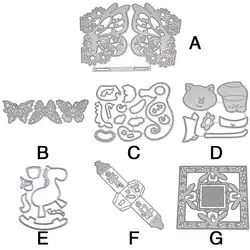 Вырез карты серии Открытка Альбом DIY Craft резки умереть Творческий углеродистой стали DIY металла умереть тиснение умирают