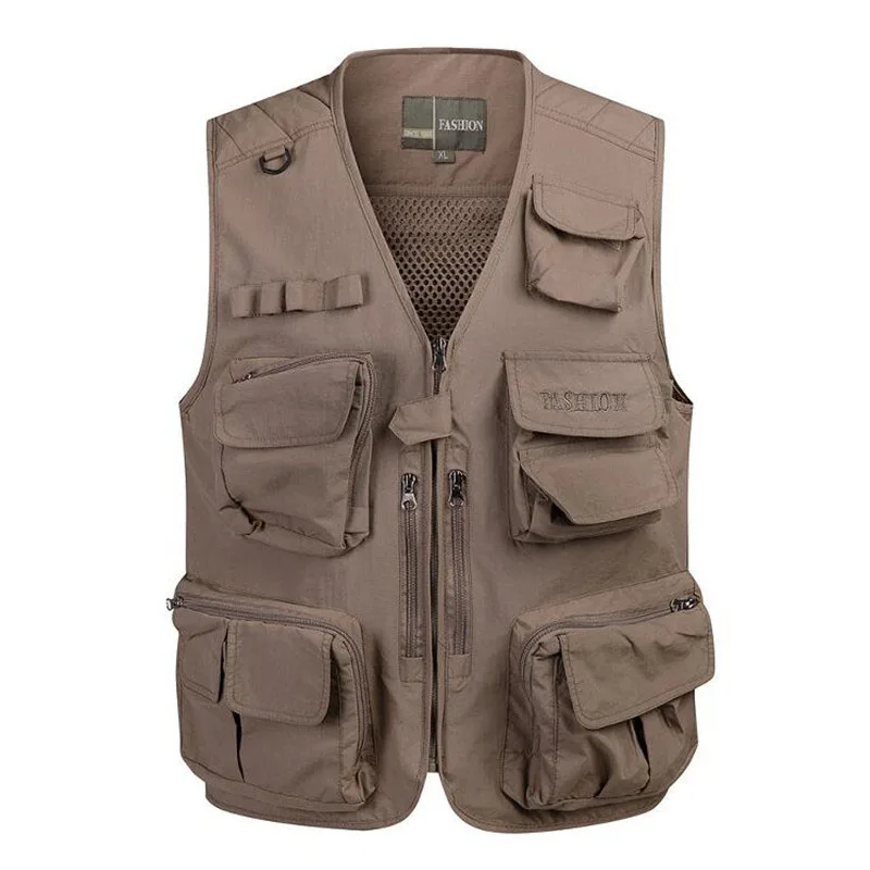 New Arrival Men Vests for Shooting Wholesale men's multi pocket