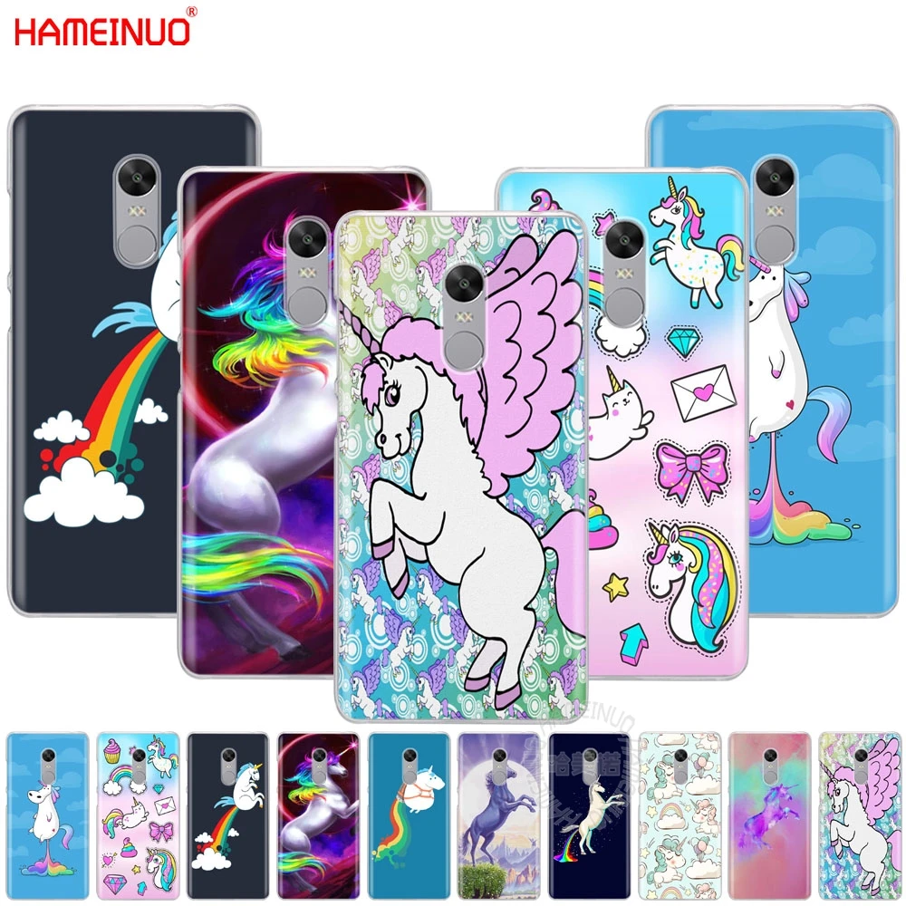 

HAMEINUO Unicorn On Rainbow Jetpack Cover phone Case for Xiaomi redmi 5 4 1 1s 2 3 3s pro PLUS redmi note 4 4X 4A 5A