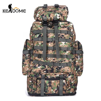 

100L Outdoor Sport Tactical Military Camouflage Printing Backpack Climbing Mountaineering Bag Men Army Rucksack XA912WD