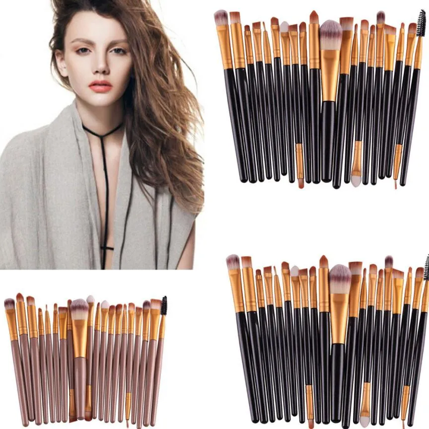 OutTop 20 pcs/set Makeup Brush Set tools Make-up Toiletry Kit Wool Make Up Multi-functional Comestic Kits Apr14 | Красота и здоровье