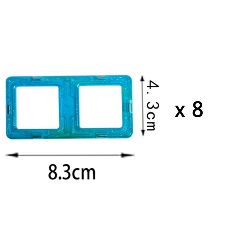 8 шт. Мини Магнитный конструктор, набор для строительства, модель, строительные блоки, игрушки, 3D кирпичи, развивающие игрушки, подарок для мальчиков, детей - Цвет: 8 PCS