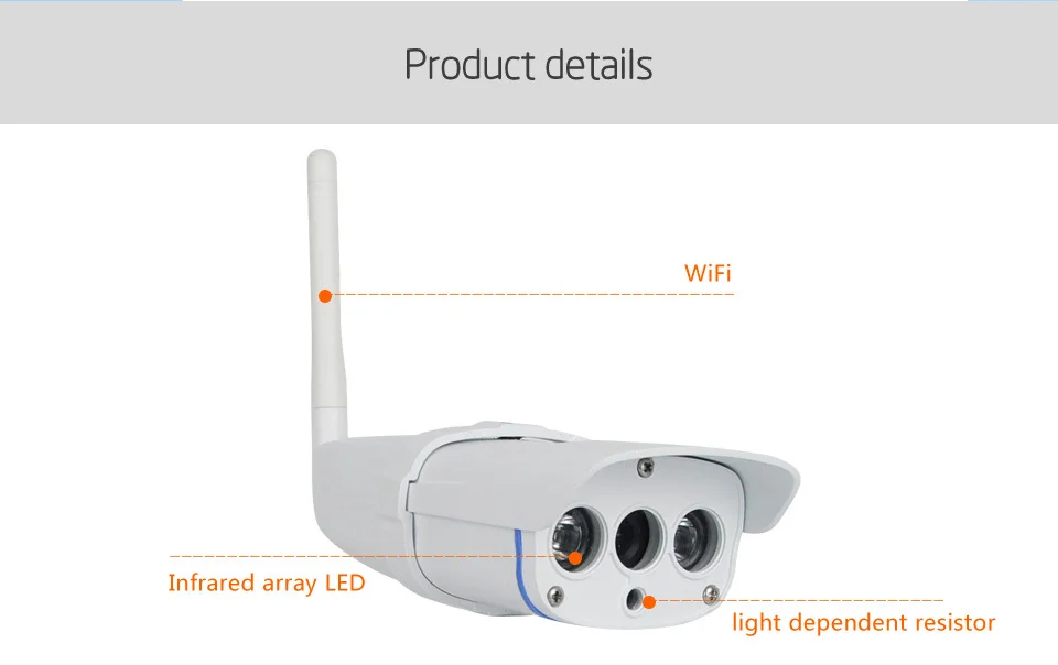 C7816wip Onvif IP Камера открытый 720 P Водонепроницаемый IP67 сети 1.0mp HD CCTV Камера Поддержка обнаружения движения сигнализации Phone View