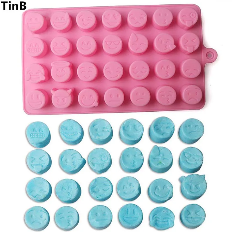Emoji Funny Face DIY Silicone Mold For Cake Chocolate Sugar Candy Soap