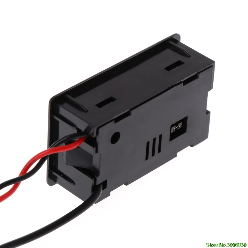 Water Liquid Cooling 3 Way Flow Meter With Thermometer Blue LED G1/4