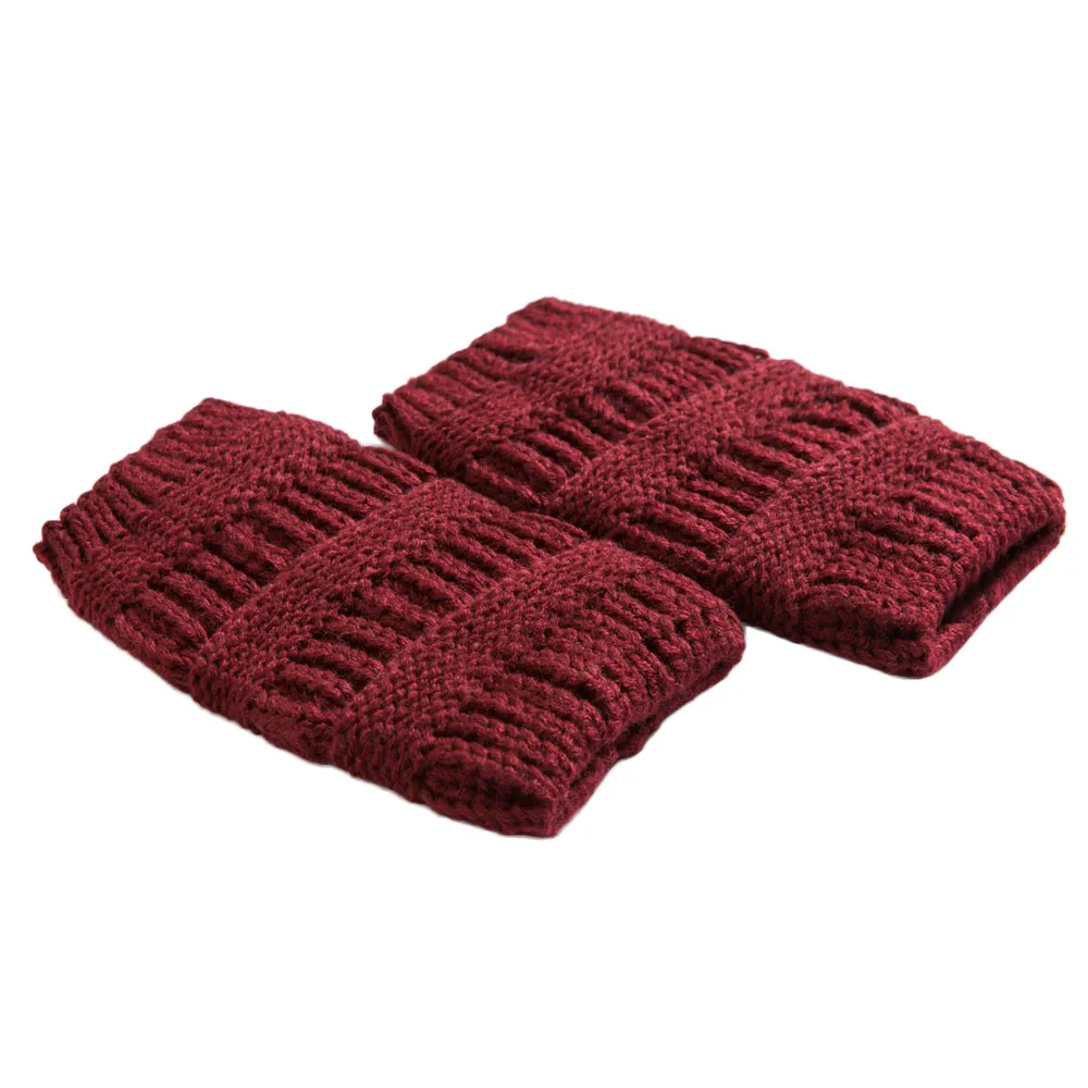 E New Arrival Women Winter Warm Socks Knit Leg Warmers Crochet Slouch Boot Socks Automne-hiver Moistureproof Soft Sock Meias#Y2 - Цвет: E