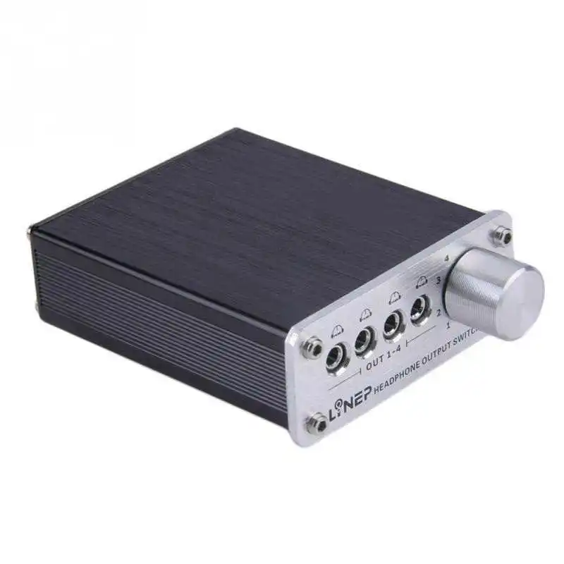 Nobsound 4 Input 4 Output 3.5mm Stereo Audio Signal Switch Headphone