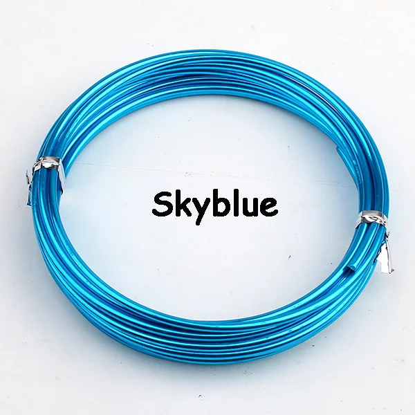 Buy new anodized aluminum wire craft 2.5mm thickness 10 gauge colored aluminium