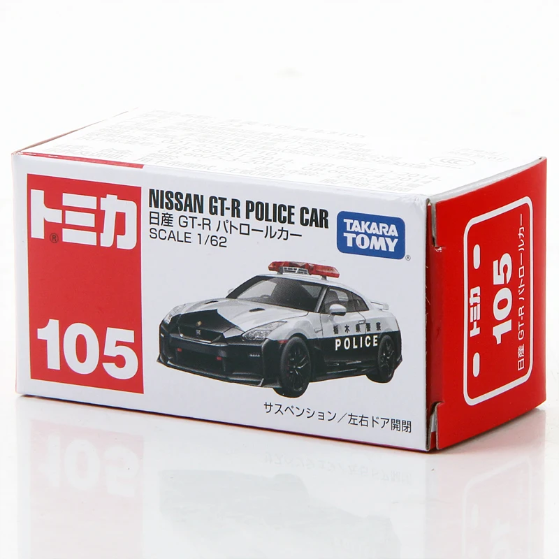 

Takara Tomy Tomica 1/62 Nissan GT-R Police Car Metal Diecast Model Toy Car New in Box 102724