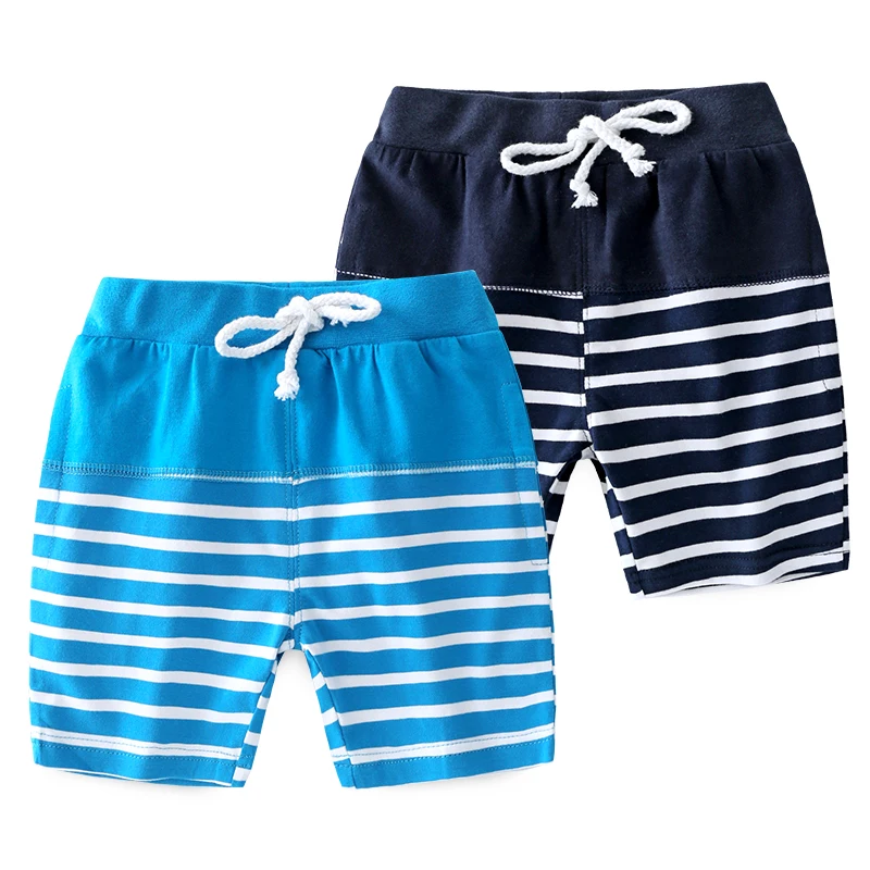 

Dollplus 2019 Summer Children's Shorts for Boy Kids Clothing Striped Casual Beach Shorts Pants Boys Shorts Pants 90-130