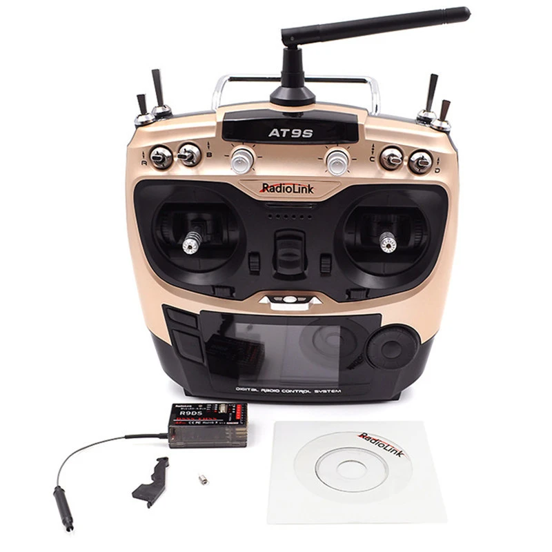 Radiolink AT9S 2.4G 9CH transmitter and R9DS receiver for Multicopter Heli Plane