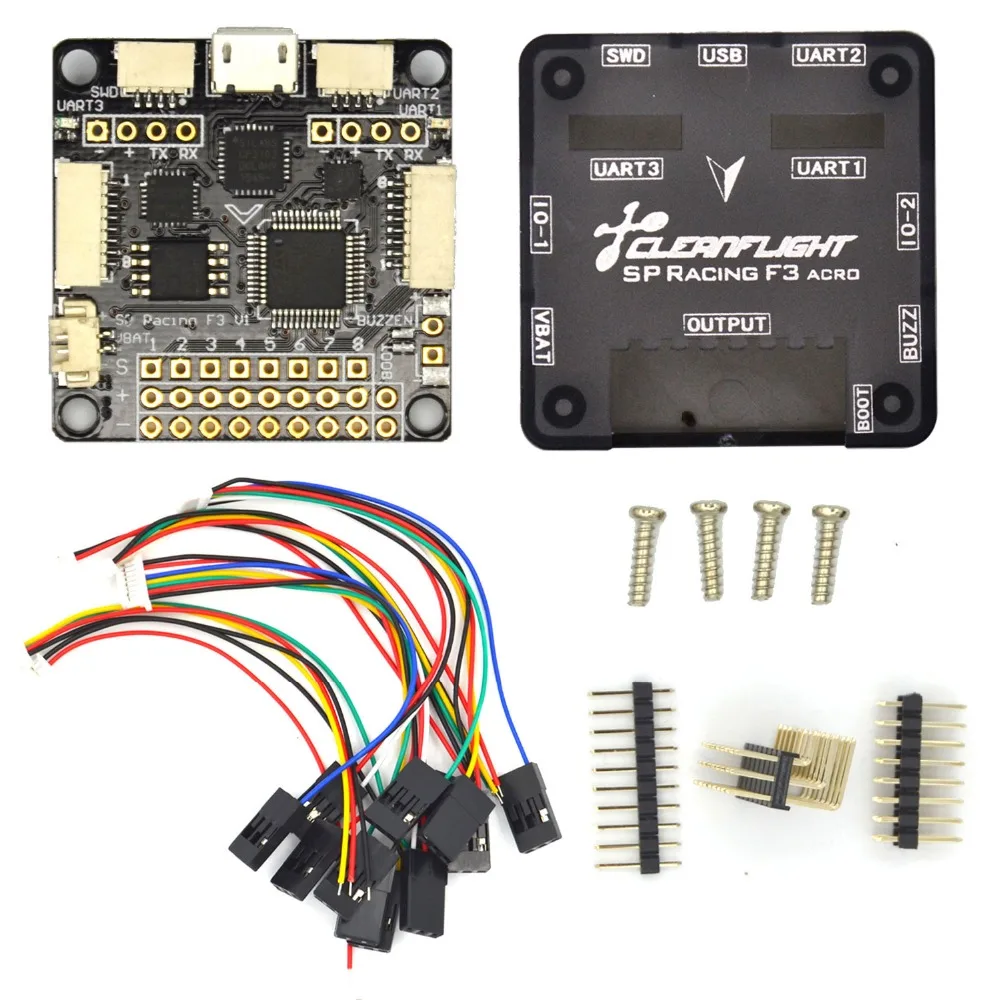 

Sp Pro Racing F3 Flight Controller Board Cleaflight 6dof 10dof Deluxe With Brano For Fpv 250/280/210/180 Quadcopter &rc Planes
