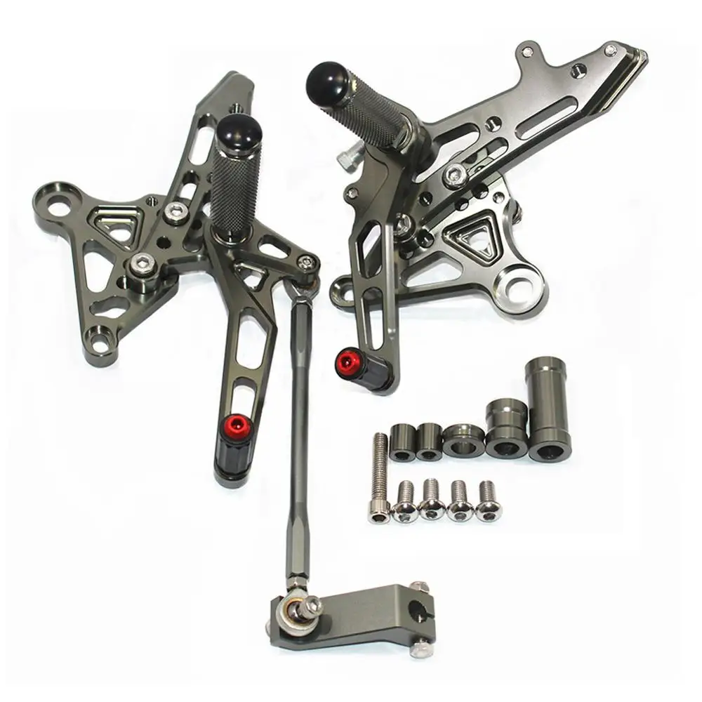 Для Honda GROM MSX125 2013 CNC Регулируемые подножки для ног Rider Rearsets педаль для ног - Цвет: Titanium