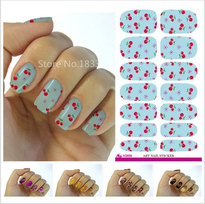 

2017 Sale Manicure V609 New Fashion Water Transfer Foil Nail Stickers All Kinds Of Art Design Patterns Decorative Decal