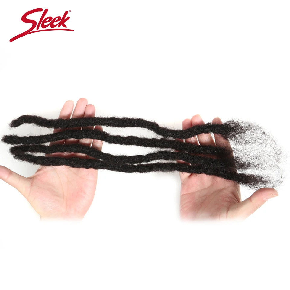 Sleek, дредлоки, для увеличения объема, прически наращивание плетеные волосы Реми монгольские волосы Extensions12-20 дюйма 1/10/40 прядей, накладные волосы на крючке