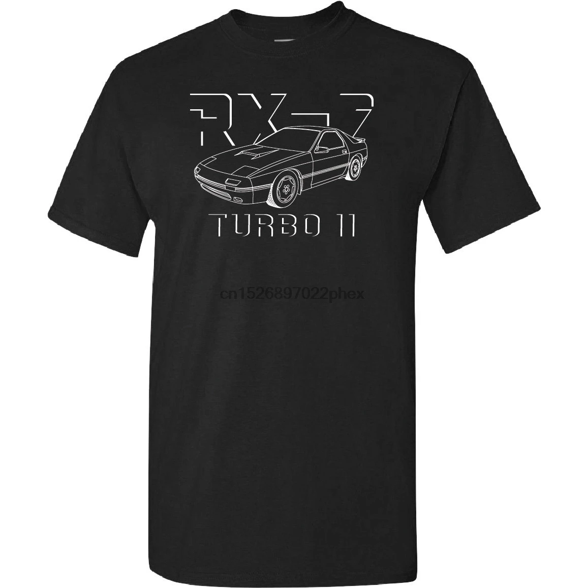 RX-7 Turbo II - Wankel Rotary Engine Custom Screen печатная Футболка для мужчин | Мужская одежда