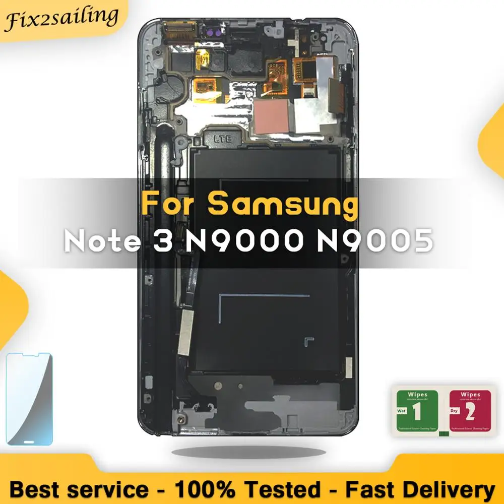 ЖК-дисплеи для samsung Note 3 N9005 note3 n900 n9000 100% протестированный рабочий сенсорный экран