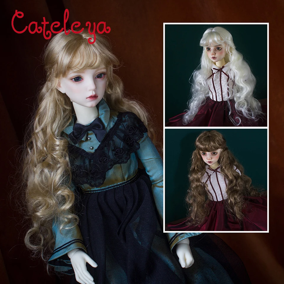 Cateleya BJD кукла 1/3 1/4 1/6 1/8 имитация мохер парик Классический кожаный мешок волна рулон аксессуары для куклы