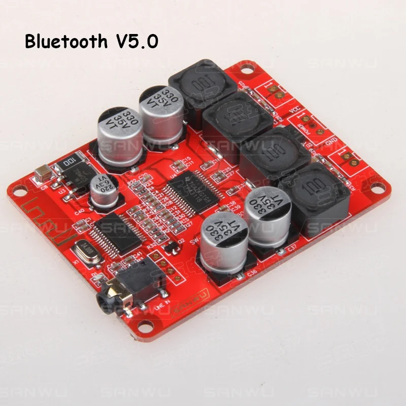 TPA3118 Bluetooth 5.0 digital power amplifier 30W+30W  2.0 streo audio amplifier board 8~26VDC