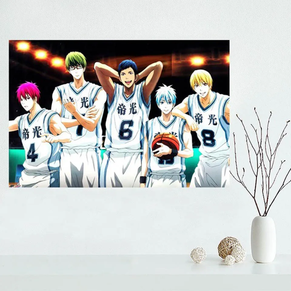Настенное художественное полотно с скандинавской распечаткой анимации Kurokos