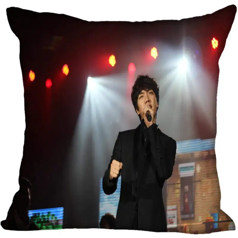 На заказ Kpop Lee Seung Gi печатные квадратные шелковые наволочки 40x40 см, 35x35 см одна сторона атласная Наволочка логотип - Цвет: 3