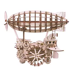 3D механизм Собранный рисунки по дереву шарнирная модель стебель игрушки Обучающие игрушки для детей-для летательного аппарата
