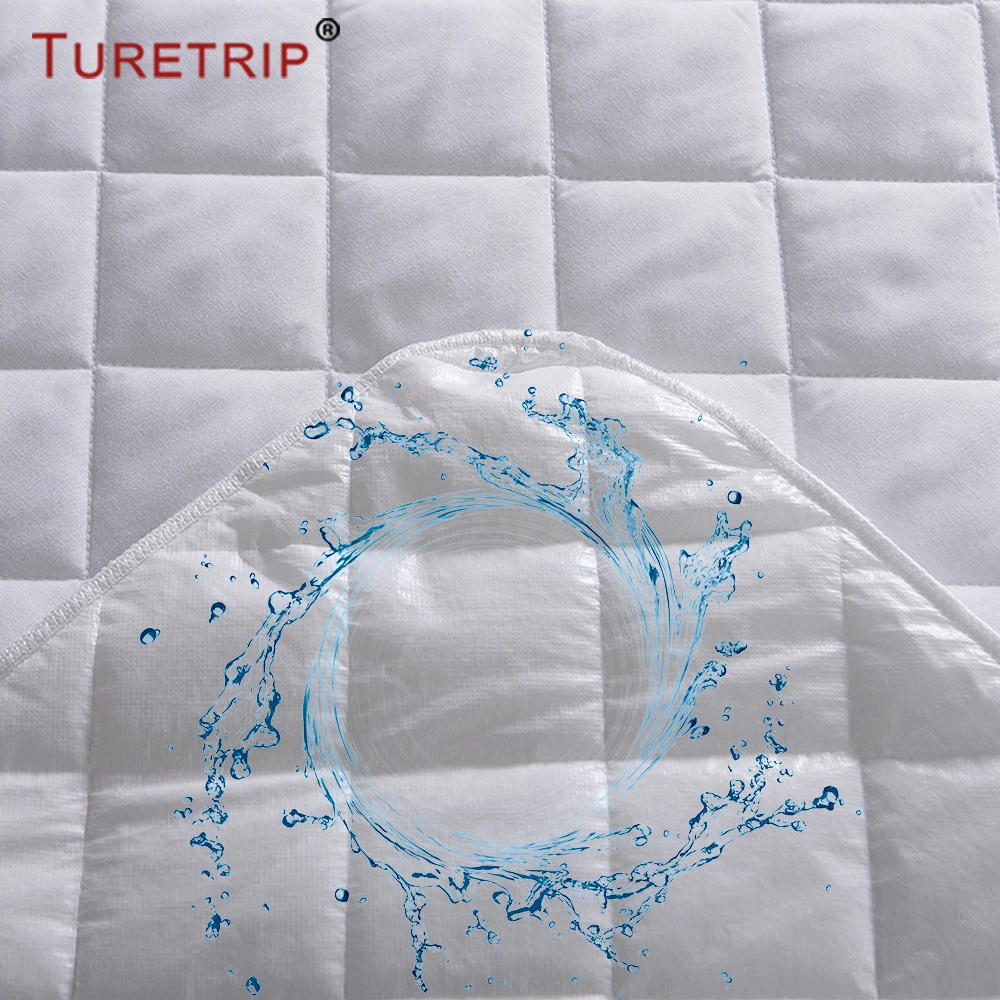 Waterproof Crib Mattress Protector Breathable Quilted Fitted Bed Cover Ultra Soft Baby Mattress Pad 52