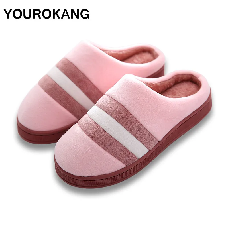 

Women Home Slippers Winter Warm Slippers Indoor Bedroom Ladies House Shoes Female Plush Slippers Furry Cotton Pantufa Unisex
