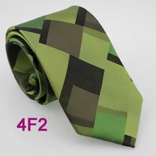 Yibei Coachella Для мужчин галстуки армия зеленый камуфляж цвет жаккардовые Средства ухода за кожей шеи галстук мода для Для мужчин рубашки платья свадебные Средства ухода за кожей Шеи галстук