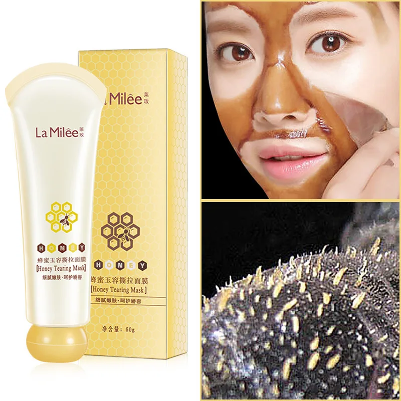 

Honey tearing remove blackhead mask Peel Mask oil control painless Peel Off Dead Skin Clean Pores Shrink Face Care 60g