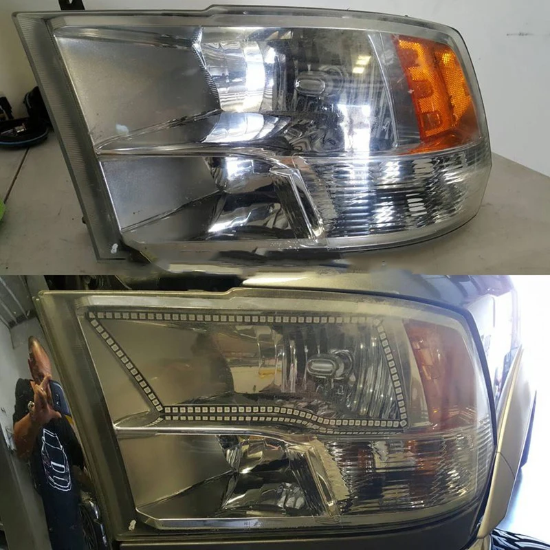 Для 2009 2016 Dodge Ram 1500 2500 3500 4500 5500 ангельские глазки LED Halo Ring RGB разноцветные спортивные