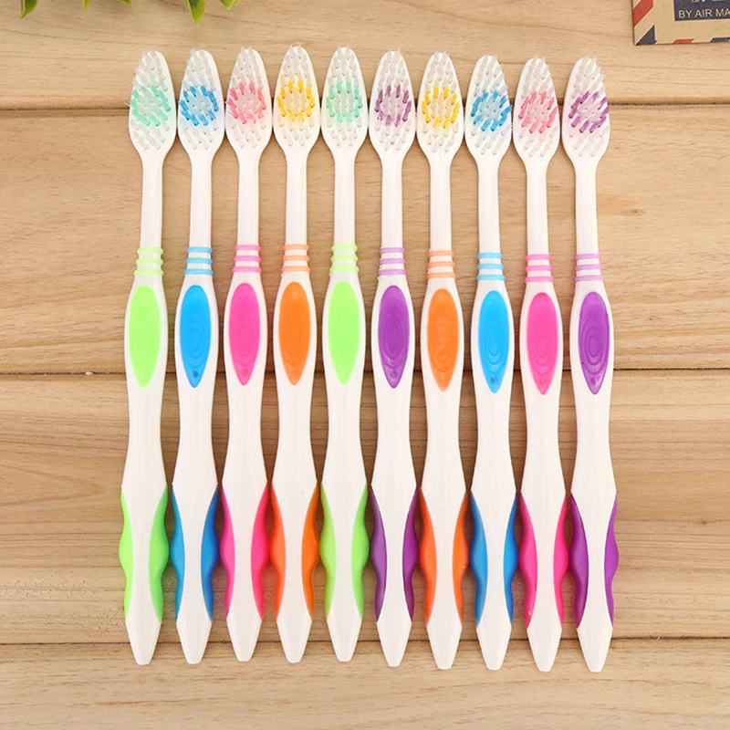 

3094 10pcs/pack OEM 100% biodegradable wholesale cheap bamboo tooth brush