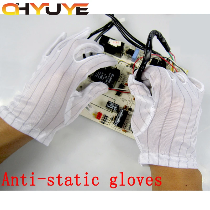 10pairs ESD PC Computer anti static gloves Anti skid Dust free