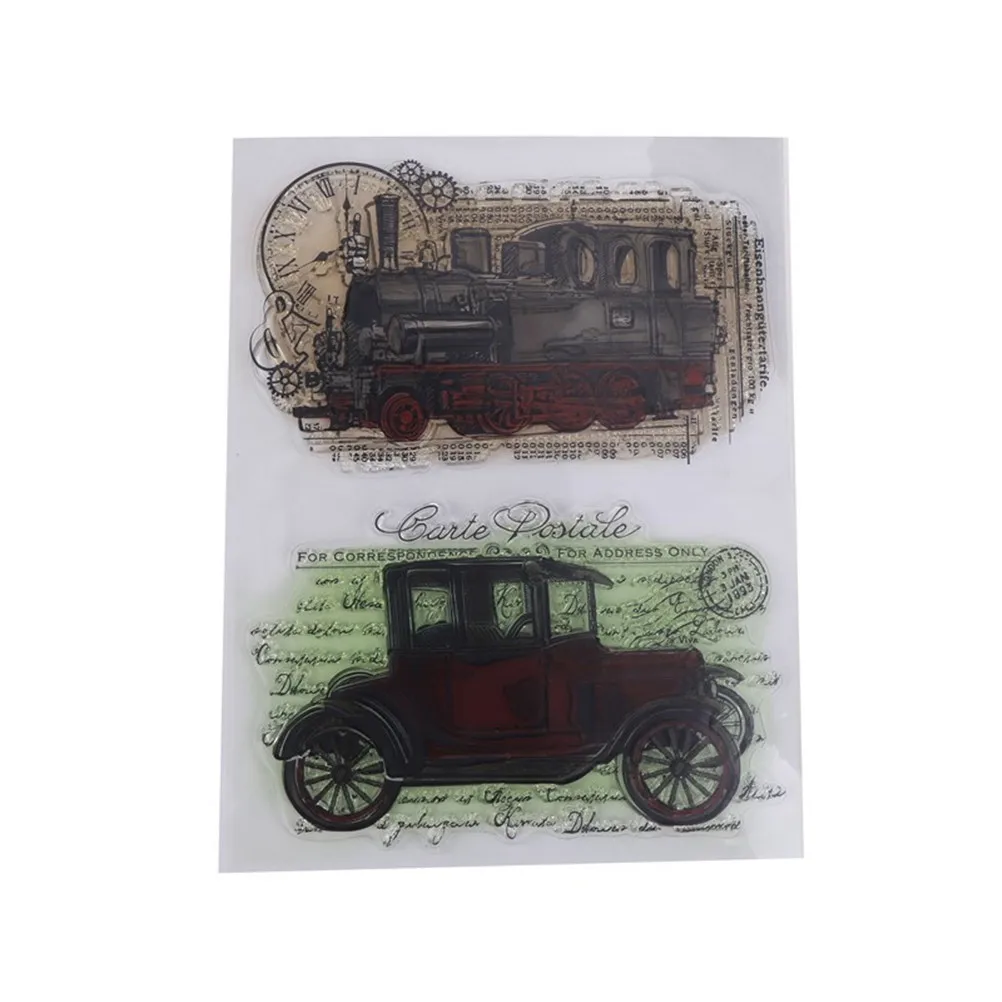 Classic Cars Clear Stamp Silicones Seal Transparent Design Clear Stamp For DIY Scrapbooking/photo Album Decorative