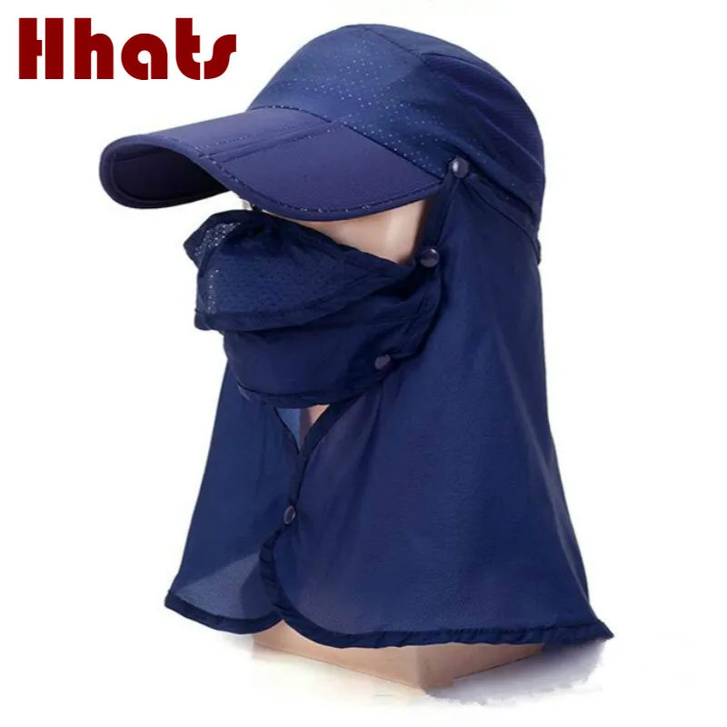 

which in shower casual unisex solid neck cover mask fishing cap women outdoor hiking camping bucket hat summer sunscreen sun hat