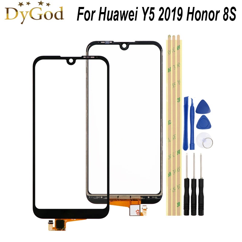 Сенсорный экран 5 71 дюйма для Huawei Y5 2019 Honor 8S стеклянный дигитайзер панель датчик
