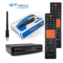 GtMedia V7S ТВ-тюнер DVB S2 цифровое приемное устройство спутниковый приемник Cline WiFi Youtube VU Key+ дополнительный пульт дистанционного управления freesat v7