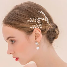 12 шт. золотые шпильки для свадебной прически ручной работы, жемчужные женские заколки для волос, свадебные заколки для волос, заколки для подружки невесты, украшения на голову