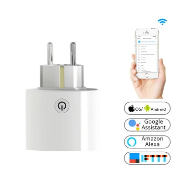 

Wifi Smart Socket Power Plug Universal EU Standard Outlet Work For Amazon Alexa and Google Home for Smart Home