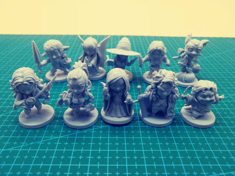 

Arcadia Quest:Annabelle.Gabriel.Julie.Lucas.Master Pim.Raven.Tyndall.Wanda.Miniatures board resin model