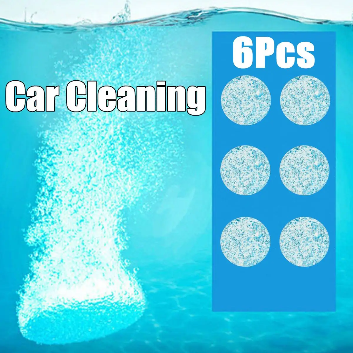 

6pcs/pack Car Windshield Cleaning Car Accessories Glass Cleaner Car Solid Wiper Fine Seminoma Wiper Car Auto Window Cleaning