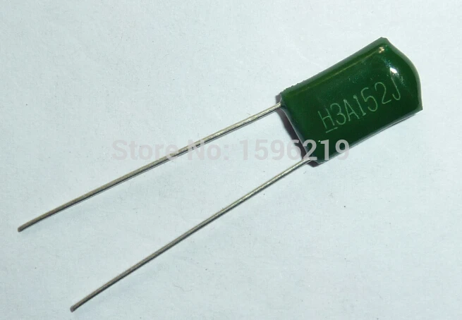 100 шт. Майларовый пленочный Конденсатор 1000 В 3A152J 1500pF 1.5nF 3A152 5% 1KV полиэфирный