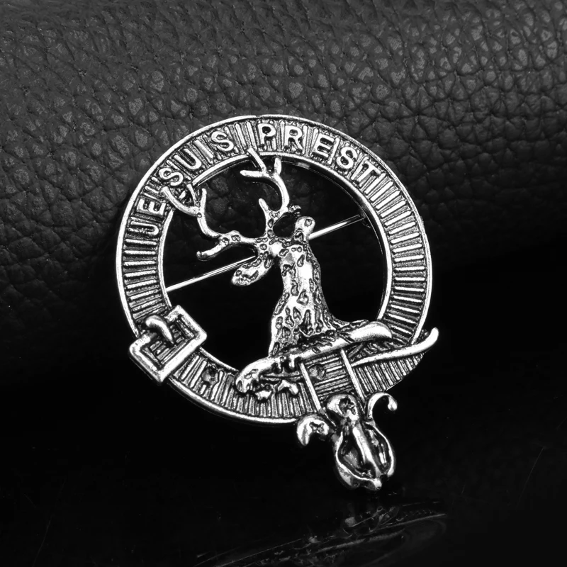 Dongsheng оптовая продажа Je Suis Prest Outlander шотландский келт олень Фрейзера Джейми брошь