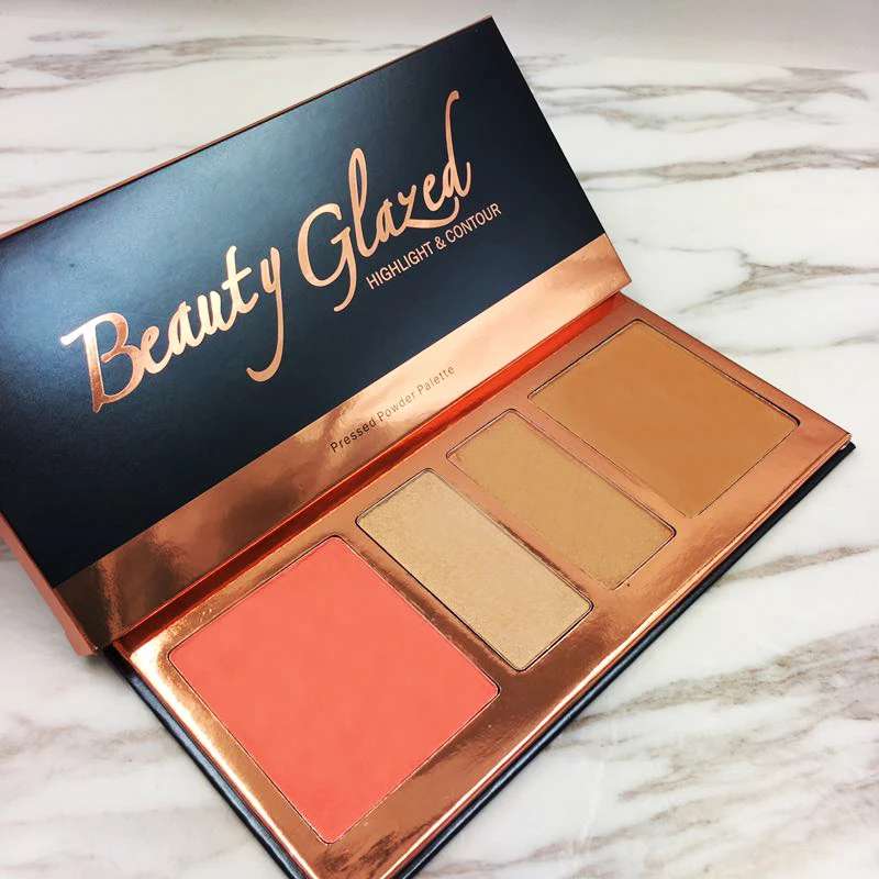 Beauty Glazed Brand 1pcs Makeup Highlight Palette Powder Palette Shadow