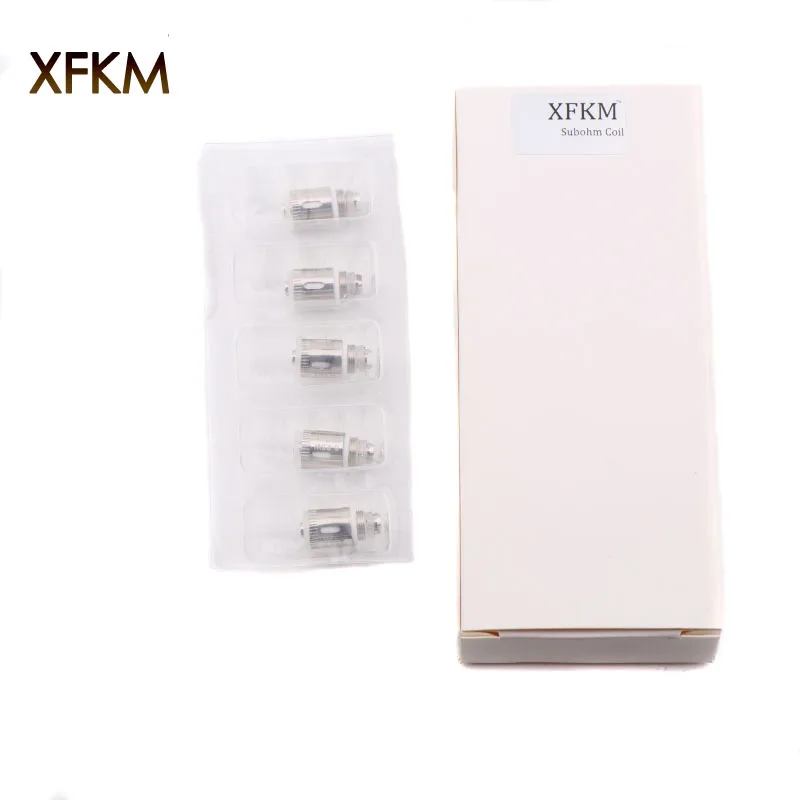 

XFKM 5pcs/lot GS Air 2 Atomizer Coil 0.75ohm 1.5ohm Pure Cotton Head heating wire Coils for GS Air Atomizer vape tank